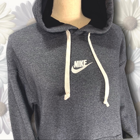 Nike Charcoal Hoodie - M - Embroidered Logo - Picture 4 of 13